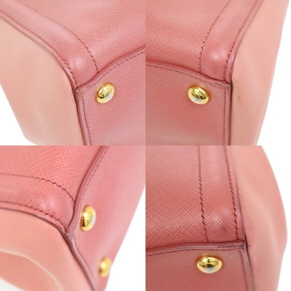 PRADA MILANO Logo 2Way Shoulder Hand Bag Saffiano Leather Pink GHW Italy 29KB269 - Picture 7 of 16